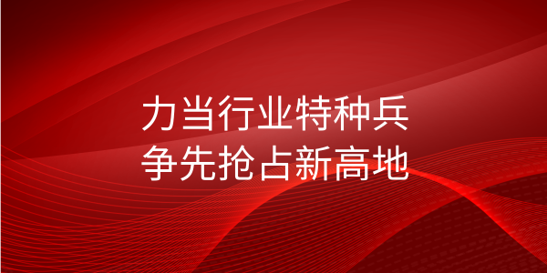 安纜：力當行業特種兵，爭先搶占新高地